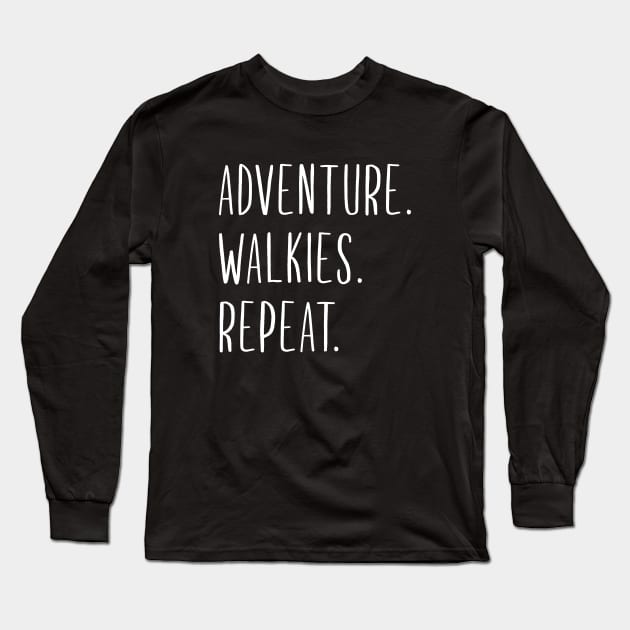 Adventure Walkies Repeat Long Sleeve T-Shirt by sunima